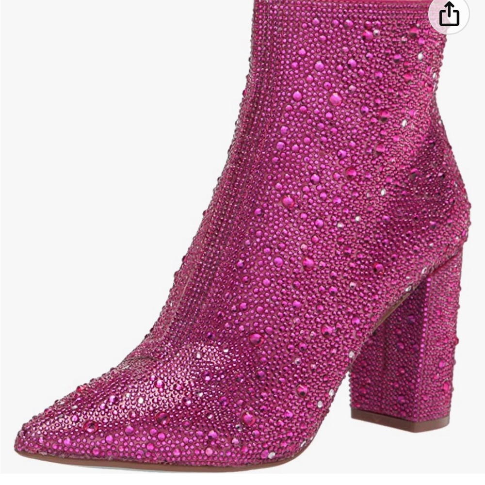 Betsey Johnson Fuchsia Cady Boots